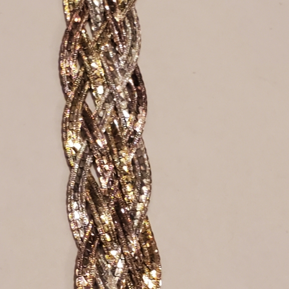 925 Sterling Silver Milor Italy Tri Color Braid - Picture 2 of 10
